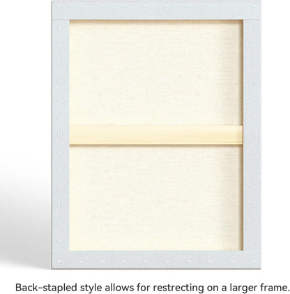 PHOENIX 22x28 Inch 2 Pack Gallery Canvas - 1.5 in Thick Large Canvases for Painting - Deep Edge 100% Cotton 11 Oz. Gesso Primed White Blank Professional Canvas Oil & Acrylic Paints