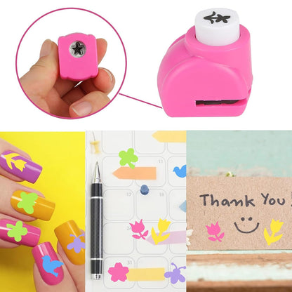 LOVEINUSA 10 PCS Flower Shaped Craft Hole Punch Set for DIY Crafting, Scrapbooking,Tissue Paper for Gift Bags, Festival Wedding Paper DIY Projects, Gift Tags, Mini Cutter Nail Arts Crafts - Crafty Corner