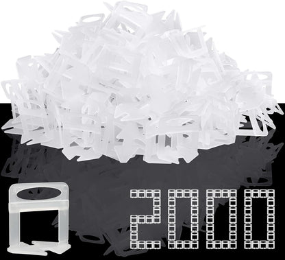 DGSL Tile Leveling System, 2000-Piece 1/16" Tile Spacers Clips Tile Tools, Tile Installation Tools for Professional Ceramic Tile and Stone Installation