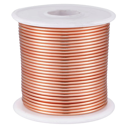 12 Gauge Copper Aluminum Craft Wire (105FT) - Anodized for Jewelry Making, Beading Floral, Plant Gardening, Sculpting & Modeling Craft Wire (Copper Tone #4, 2mm) - Crafty Corner