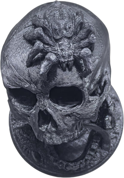Skull Dice Tower Dungeons and Dragons RPG abletop Roleplaying Game Jail D&D (Random 7PCS D20 Dice Set Included) Black
