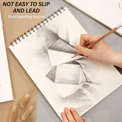 Deokke Sketchbook Top Spiral Bound Sketch Pad, 9 x 12 inch,100GSM Thick Paper,50 Sheets 100 Pages,Art Sketch Book Aesthetic Cute Drawing Writing Paper for Girls Women-Gray Bowknot