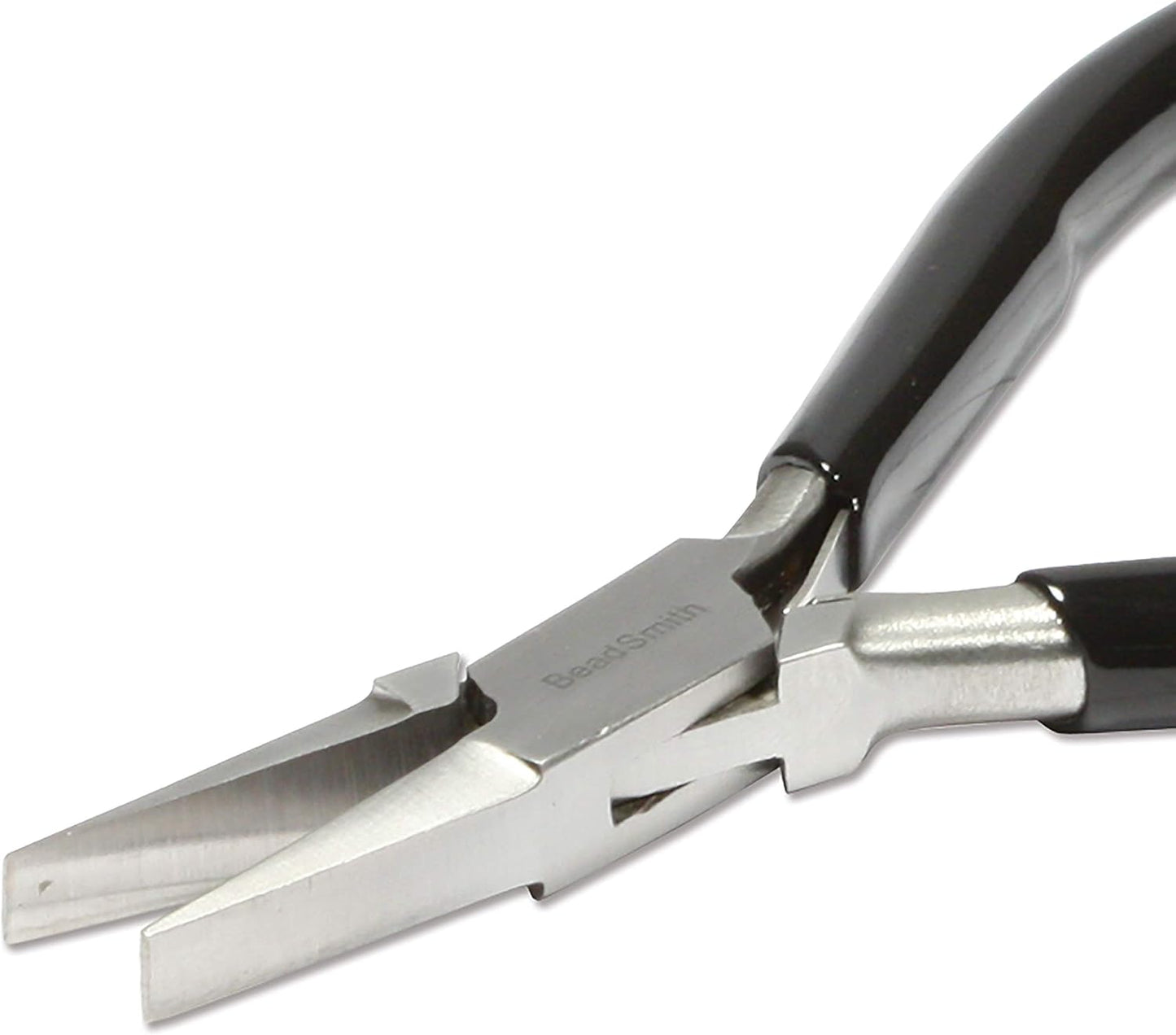 The Beadsmith Flat Nose Pliers – Extra Fine Tips – 4.5 inches (114mm) – PVC Grip Handle with Double Leaf Springs – Jewelry Making Tool for Creating Bracelets, Earrings and Necklaces - Crafty Corner