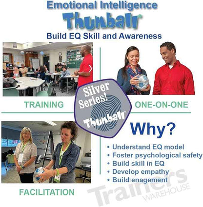 Trainers Warehouse 6" Thumball Collection, 32 Prompts for Conversation, Team Building, Relationship and Training