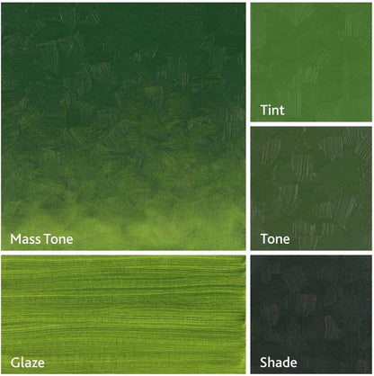 Tusc & Pine Artist Oil Paint - Sap Green, 150 ml, Non-Yellowing, Rich & Creamy Consistency, Maximum Pigment Load, Small Batch Milled Oil Paints Made in the USA for Professional Artists