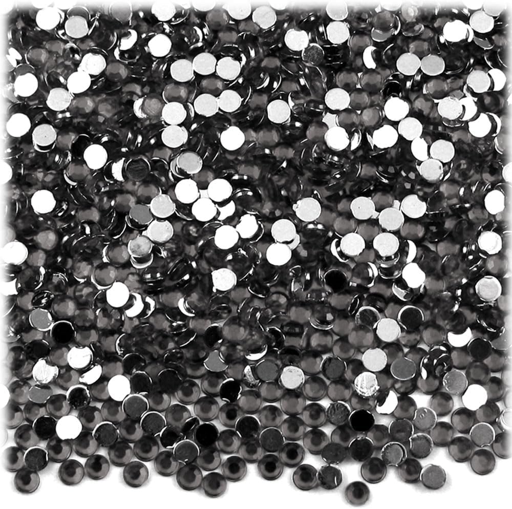 The Crafts Outlet 1,440pc Rhinestones Round 3mm (10ss) Flatback Beer Brown - Crafty Corner