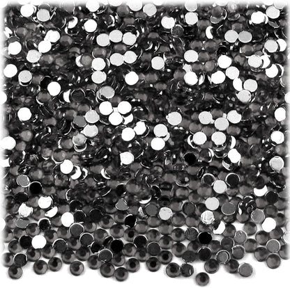 The Crafts Outlet 1,440pc Rhinestones Round 3mm (10ss) Flatback Beer Brown - Crafty Corner