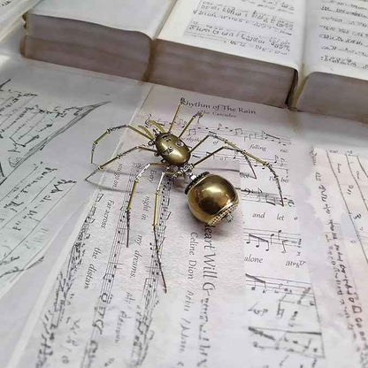 3D Metal Model Kits, Steampunk Bug Mechanical Sculpture Insect DIY Projects Hobby kit Birthday Gift, (Ghost Spider)