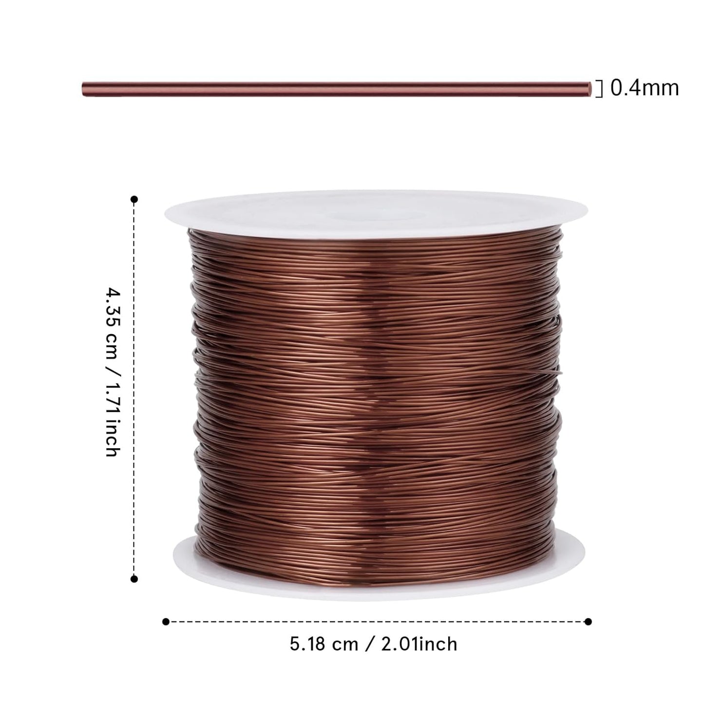 328FT Jewelry Wire 26 Gauge Tarnish-Resistant Copper Beading Wires Roll Bulk for DIY Crafts Jewelry Making, Red Brown - Crafty Corner