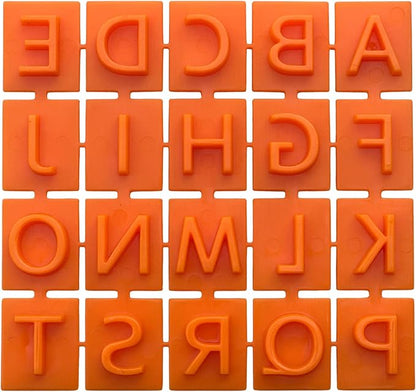 Double-Sided Letter & Number Stone Stamps for Concrete – 40-Piece Alphabet & Number Stamp Set for DIY Stepping Stones, Cement Crafts, Mosaics & Clay