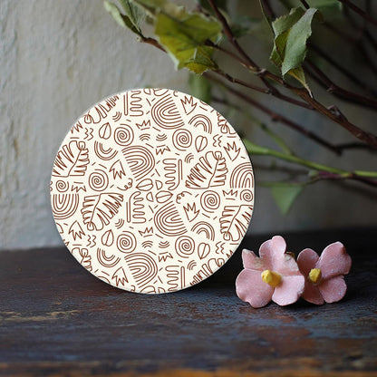 CHGCRAFT Bohemian Graphics Polymer Clay Texture Sheets Doodle Style Silicone Texture Stamp Clay Texture Mat Modeling Pattern Pad Sheets for Jewelry and Earrings Tools, 5.5x5.5 inch