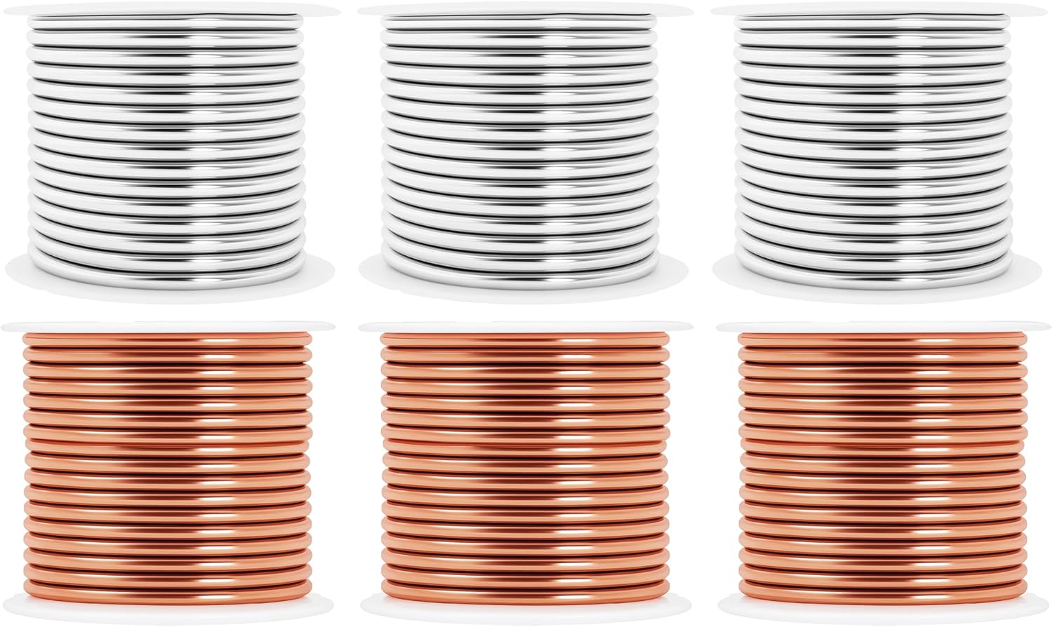 Mandala Crafts 13 Gauge Anodized Aluminum Craft Wire for Jewelry Making - 300 FT Colored Flexible Silver Copper Tone Wire - Bendable for Bonsai Armature Crafting Sculpting - Crafty Corner