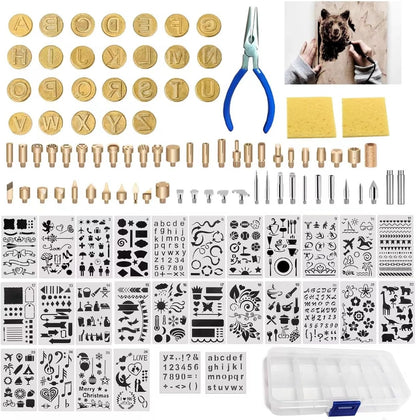 BEZALEL 112Pcs Wood Burning Tips - Pyrography Wood Burning Kit Includes Wood Burning Tips Only Wood Burning Letters Wood Burning Stencils and Patterns for Embossing Carving DIY Adults Crafts Beginners - Crafty Corner