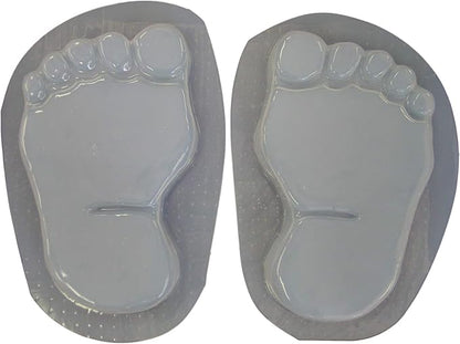 Footprints Bare Feet 11 Inch Plastic Craft Molds use with Concrete or Cement for Making Stepping Stones 1280