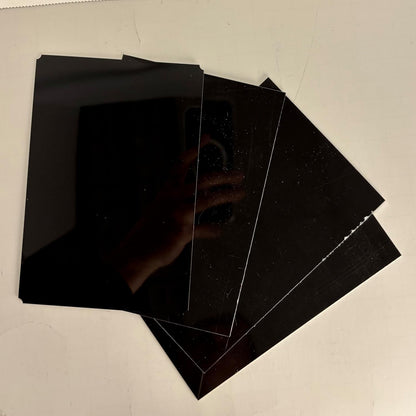 Blank Metal Plates for Laser Engraving - 4 Pack | Aluminum Sheets 0.020" Thick | CO2, Diode, Fiber Laser Compatible | Multiple Sizes & Colors (Black (engraves silver), 1.5x3 inch)