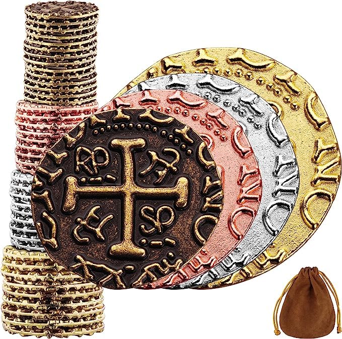 Large Metal Pirate Coins