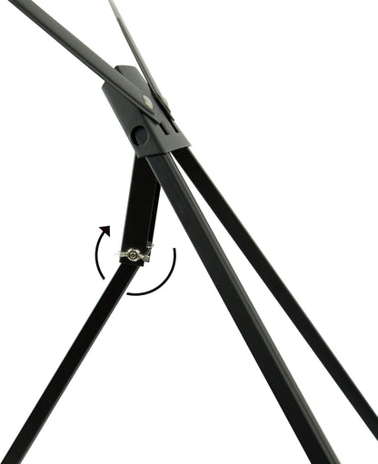 Conda Aluminum Tabletop Easel, Portable Tripod Display Stand Adjustable Height from 15" to 21" with Extension Arm Wings, Desktop Display Easel for Canvas, Paintings, Photos, Signs