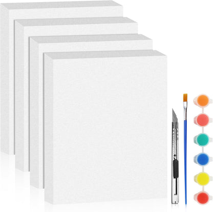 LuckyFoam White 4 Pack 15x12x2 inch Foam Sheets 2 Inch Thick Polystyrene Rectangles XPS Foam Board Craft for Insulating DIY Modeling Art Supplies - Crafty Corner