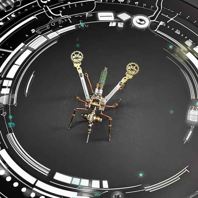 Mechanical 3D Steampunk Metal Puzzle Insects Mosquito Model Personalized Gifts Mind Relaxation Building Project Cool for Birthday (Mosquito)