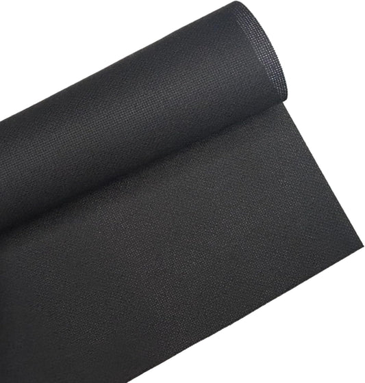 1 Sheet of Black 14 Count Aida Cloth – 28 x 28 Inch Pre-Cut Fabric Squares – Cross Stitch Fabric – 100% Cotton – Ideal for Needlework & Embroidery – The Knotty Unicorn