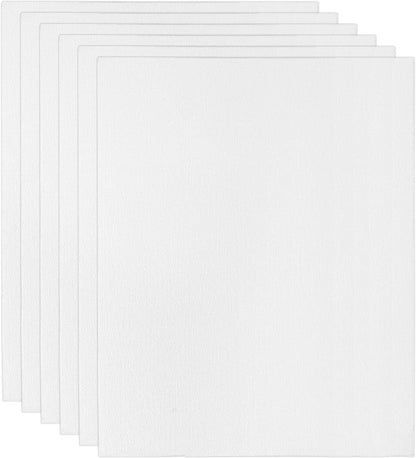 PATIKIL 9x12 Canvas Boards for Painting, 6 Pack 100% Cotton Square Triple Primed Stretched Blank Art Canvas Panel Bulk Thin for Acrylic, Oil, Tempera Paints, White