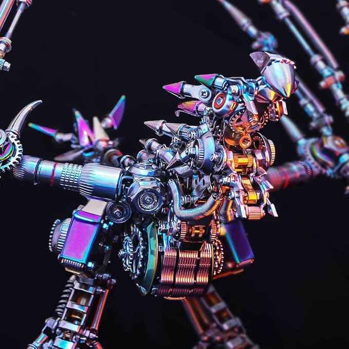 Metalkitor Western Dragon 3D Metal Puzzles for Adults, Wyvern Assembly Model Kit, Jigsaw Crafts Brain Teaser Cyberpunk DIY Ornament, Perfect Room Decor and Gifts(1300+PCS)