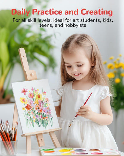 Canvas Boards for Painting - 72 Pack, 8x10 Inch Panels, 100% Cotton White Blank Canvas Art Supplies for Acrylics, Oil, Watercolor, Tempera Paints