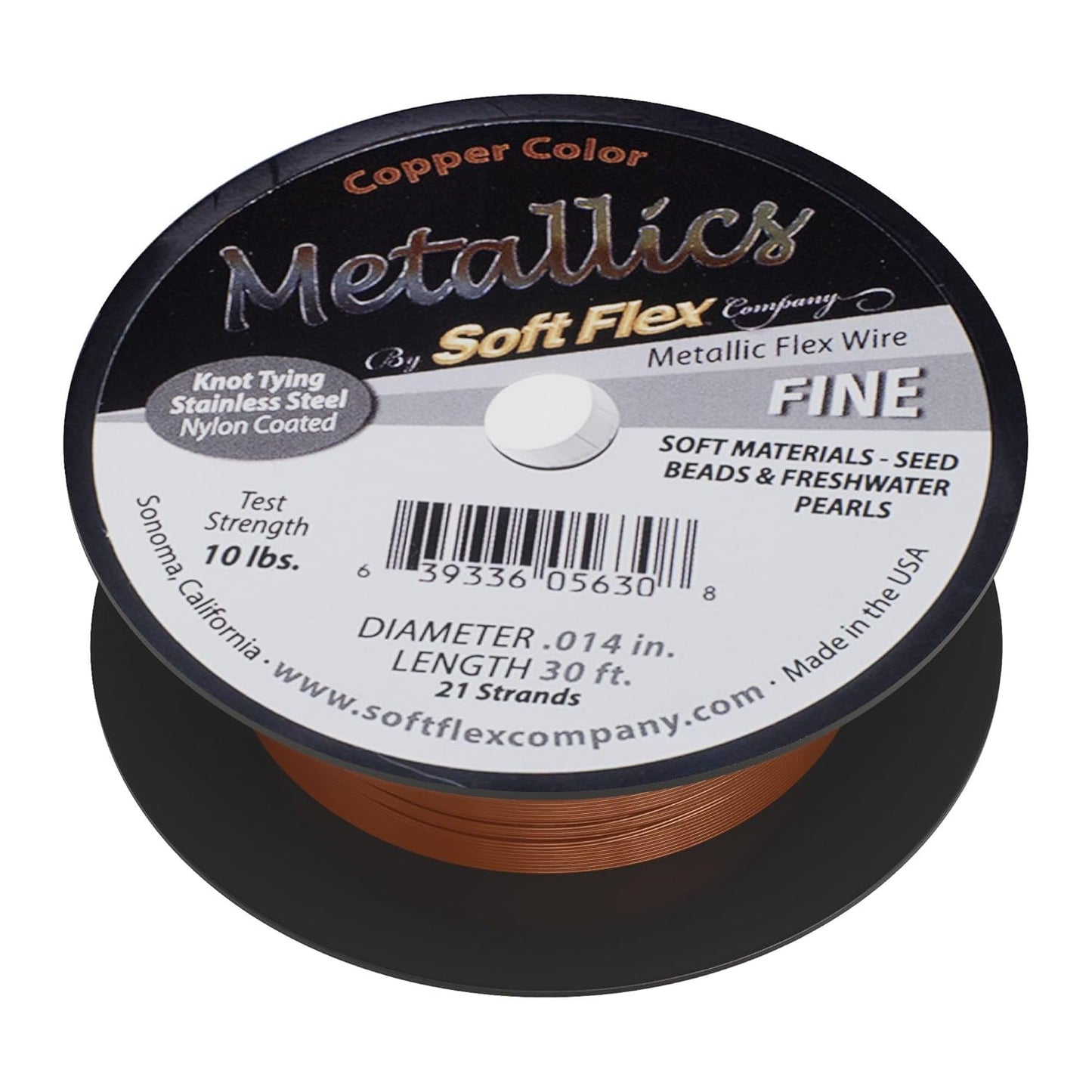 Soft Flex 21 Strand Beading Wire - Fine 0.14 Diameter - 30 Feet Design Wire - Crafty Corner