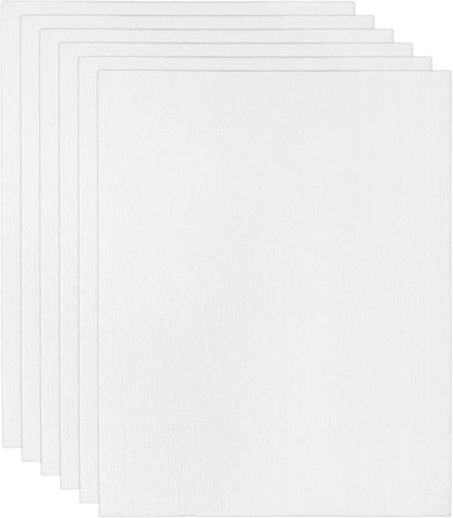 PATIKIL 6x8 Canvas Boards for Painting, 6 Pack 100% Cotton Square Triple Primed Stretched Blank Art Canvas Panel Bulk Thin for Acrylic, Oil, Tempera Paints, White