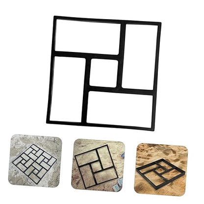 Paving Mold Reusable Paving Mould Stone Path Maker Cement Brick Mold Concrete Forms Paver Mold Stepping Stones Kit Garden Flooring Floor Tile Mould Template Plastic Outdoor