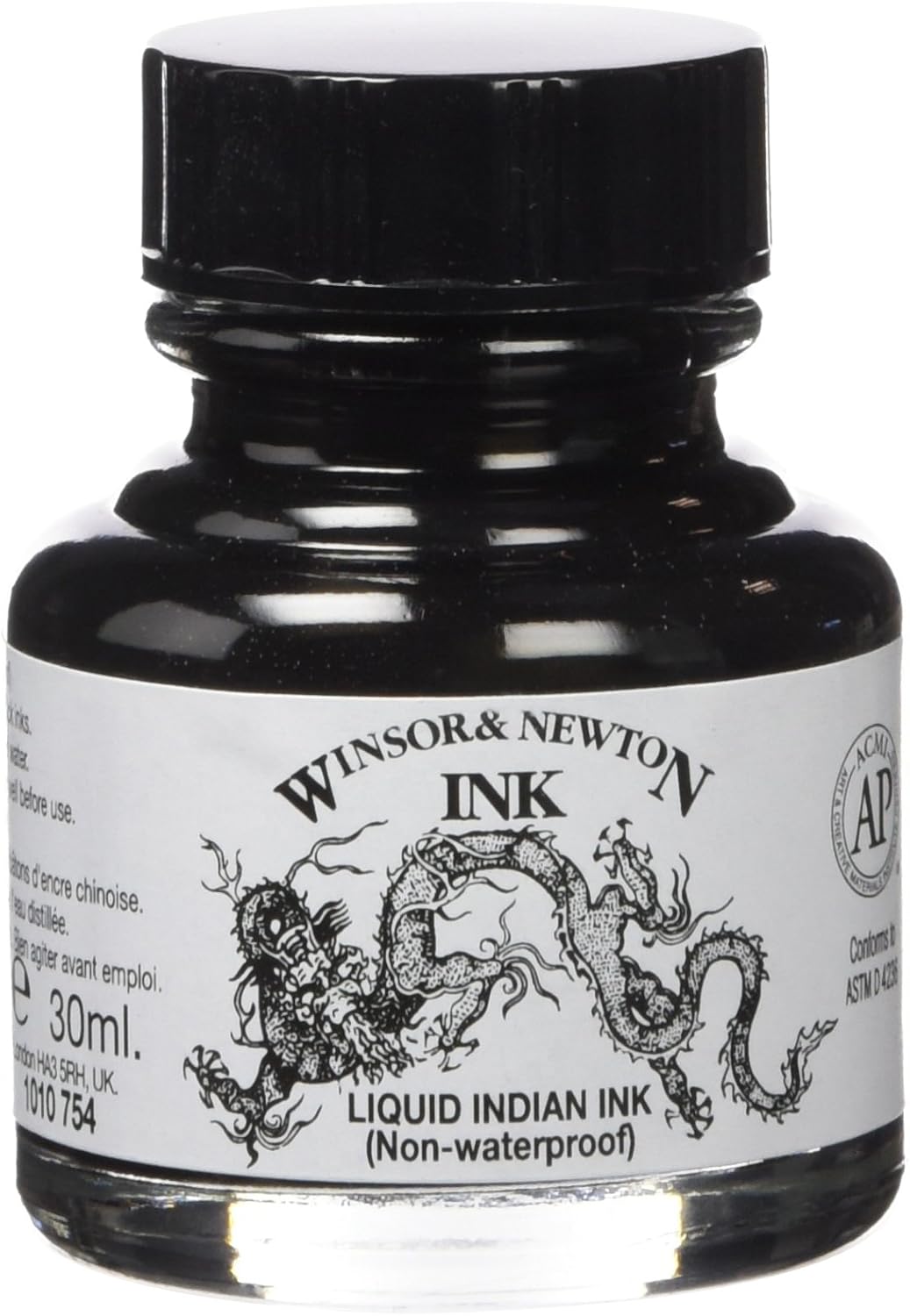 Winsor & Newton Drawing Ink, 30ml Bottle, Liquid Indian - Crafty Corner