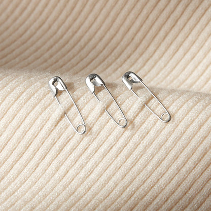 1000PCS Safety Pins, 0.75In/19mm Small Fastening Pins, Rust Resistant Nickel Plated Steel Set for Crafting, Sewing, Jewelry Making Fabric, Rimming Fastening Clip Button for Garment Hang Tag (Silver)