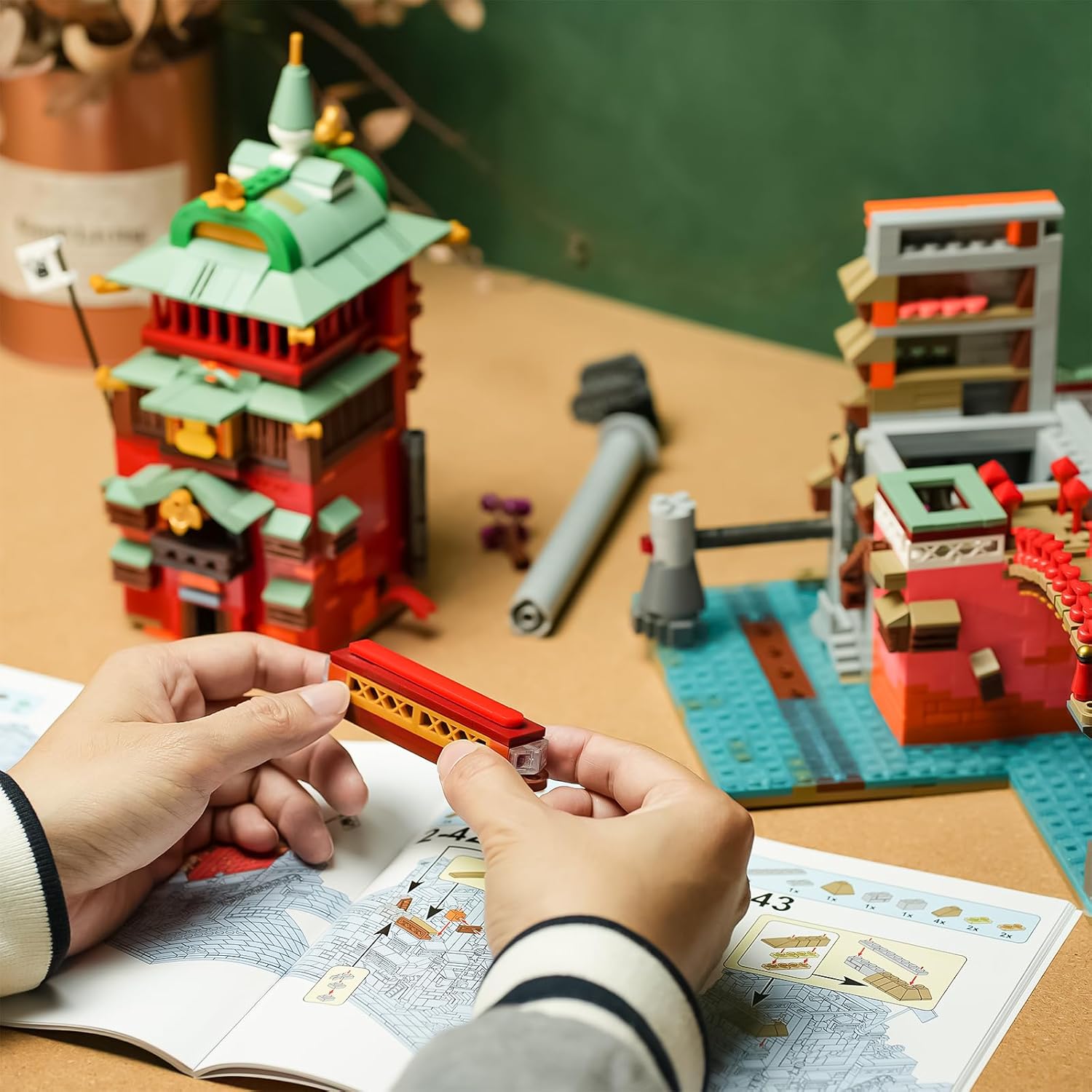 Flowers Japanese Castle House Building Kit Compatible with Lego Sets for adutls,Creator Architecture Building Model Set for Girls 8-14 Years Up Movie Lover 1826 pcs - Crafty Corner