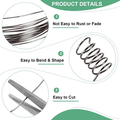 0.8 mm/20 Gauge Copper Wire for Jewelry Making, 7.5FT Copper Beading Craft Wire for Jewelry/Weaving/DIY Crafting/Planting, Color-Retaining [2.3 M, Metallic Black]