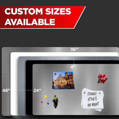 Diamond Life Magnetic Board - Memo & Vision Board for Home, Office, and Classroom - Magnet Board for Kids - Pre-drilled Mounting Screws Included (White 24"x48")