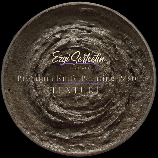 Premium Palette Knife Painting Paste|Modeling Paste|Texture Paste|Authentic Bright Colors|Ready to Use|Easy to Apply| 6oz (Brownie)