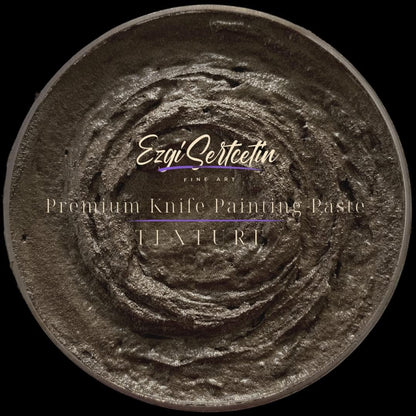 Premium Palette Knife Painting Paste|Modeling Paste|Texture Paste|Authentic Bright Colors|Ready to Use|Easy to Apply| 6oz (Brownie)