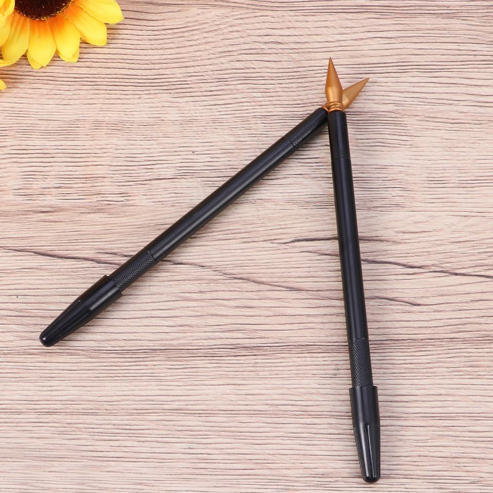 Scratch Painting Pens Set 10 Pcs Dual Tip Stylus Pens 6.29 Inch for Detailed Scratchboard Art and DIY Crafts with Comfortable Grip