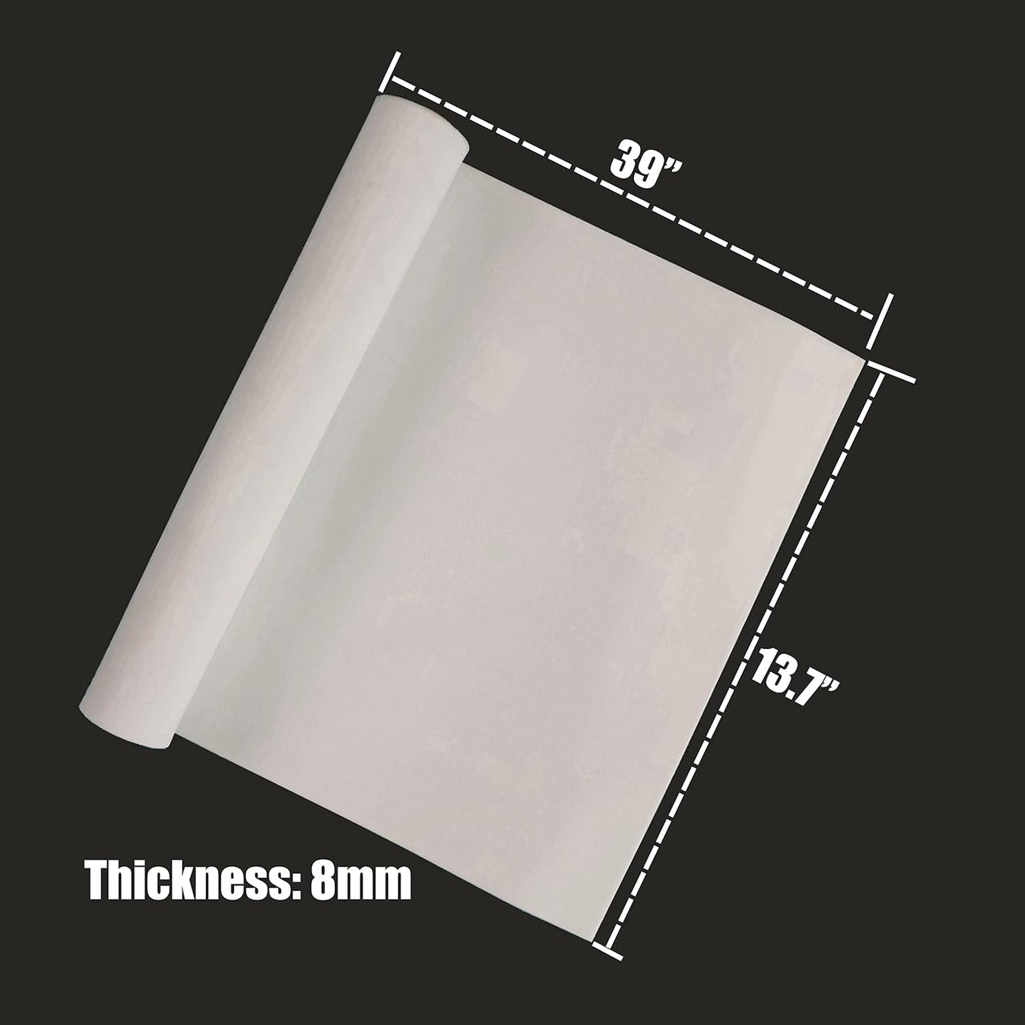 OISAKLD EVA Foam 2mm-10mm 13.7"×39" Craft Foam Sheet 74 kg/m³ Cosplay Foam for Craft Model Cosplay 8mm - Crafty Corner