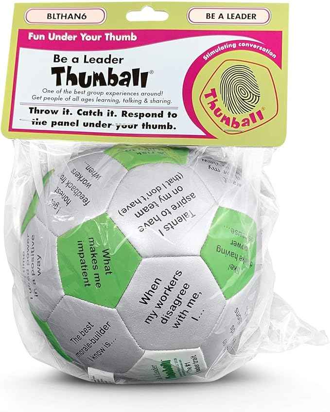 Trainers Warehouse 6" Thumball Collection, 32 Prompts for Conversation, Team Building, Relationship and Training