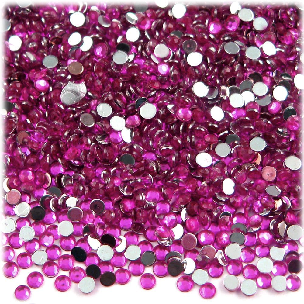 The Crafts Outlet 1,440pc Rhinestones Round 3mm (10ss) Flatback Light Blue LBL - Crafty Corner