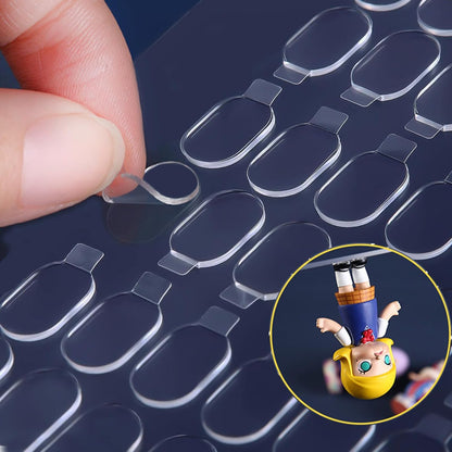 Adhesive Stick dots Two-Sided Sided Mounting Putty Stick Tack for Wall Hanging Crafts Balloons Festival Party Decorations,Clean Removable(0.31"*0.51"-400)