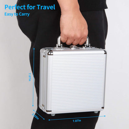 NOLIE Mexican Train Dominoes Game, Double 12 Dot Dominoes Set with Aluminum Case