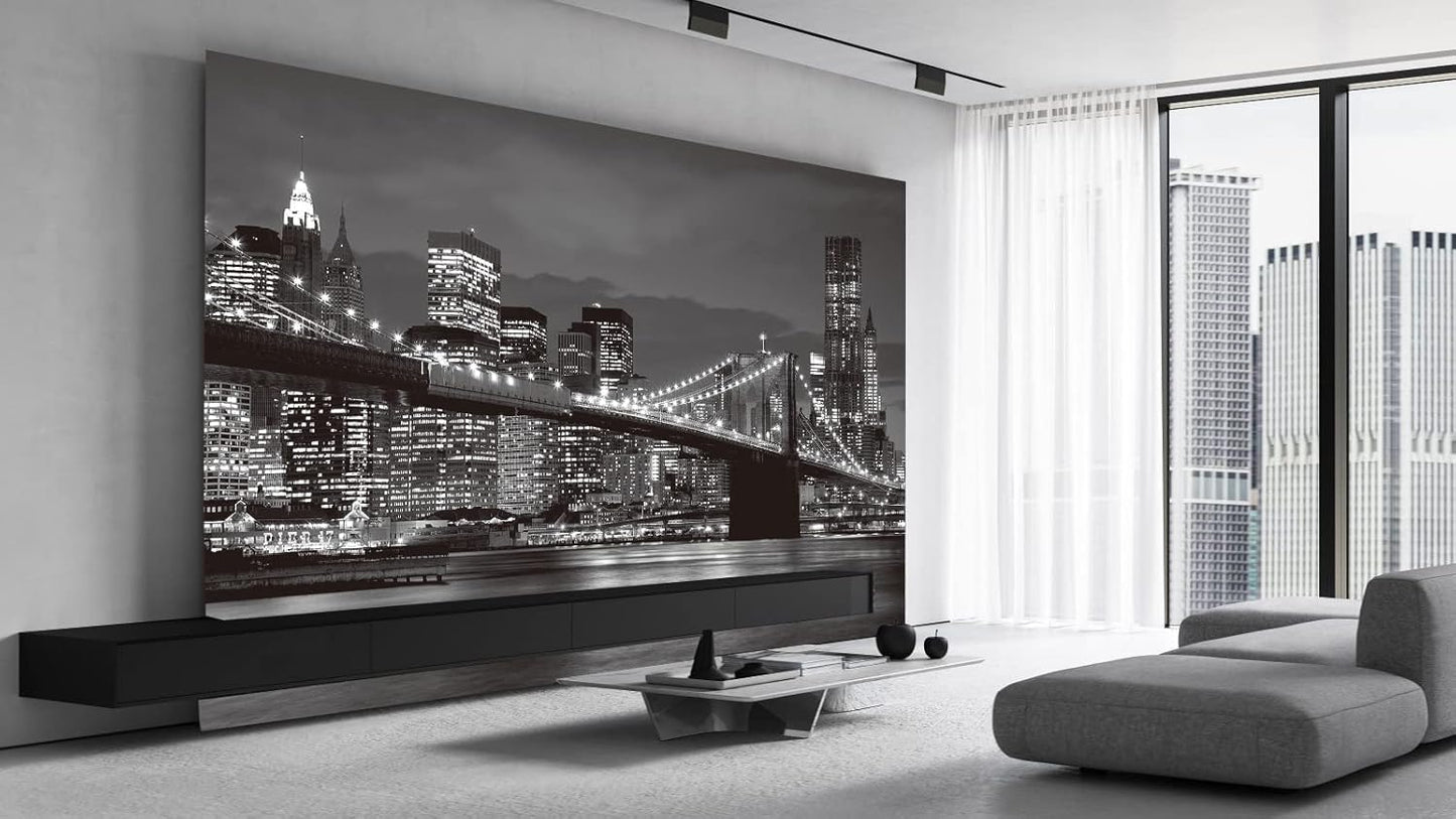 Brooklyn Bridge and New York City Wall Murals Large Photo Wallpaper Murals for Wall Living Room Bedroom Dining Room（Not Peel and Stick）