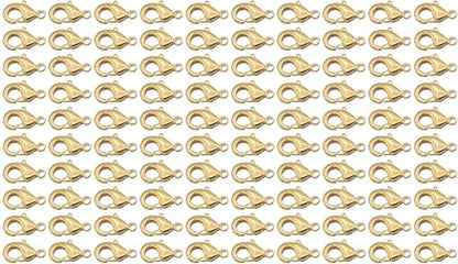 Gold Filled Alternative Findings 18K Lobster Clasps - Multi-Size Pack Secure and Elegant Jewelry Fasteners 6x10mm