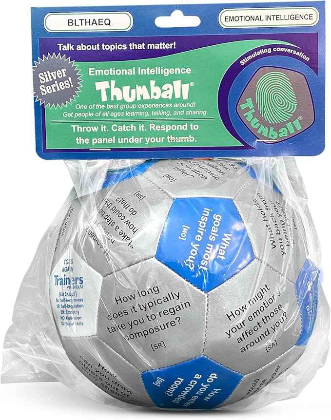 Trainers Warehouse 6" Thumball Collection, 32 Prompts for Conversation, Team Building, Relationship and Training