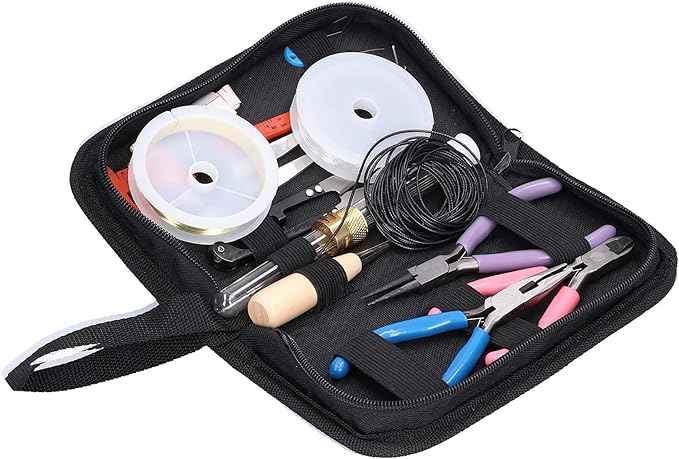 FRELEAN Jewelry Making Kit with 1830 Pieces | Pliers & Beading Supplies for Bracelet Repair/Earring Making/DIY Crafts | Complete Starter Set for Beginners & Hobbyists