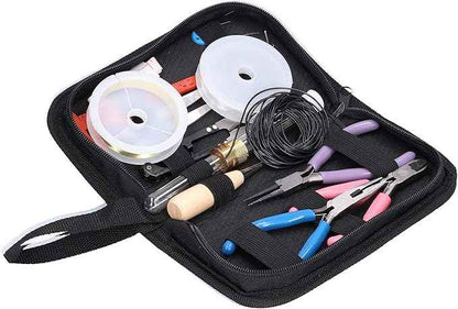 FRELEAN Jewelry Making Kit with 1830 Pieces | Pliers & Beading Supplies for Bracelet Repair/Earring Making/DIY Crafts | Complete Starter Set for Beginners & Hobbyists