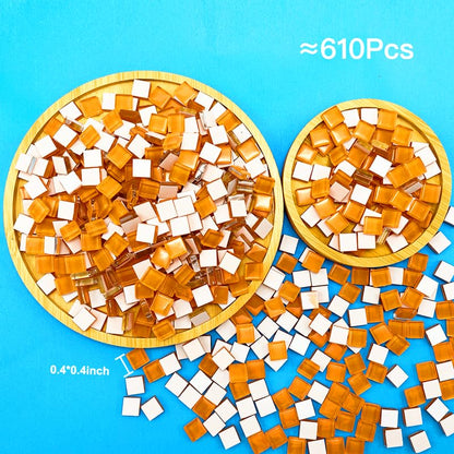 500G 1.1LB Bulk Crystal Mosaic Tiles (17.6 Ounce)