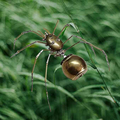 3D Metal Model Kits, Steampunk Bug Mechanical Sculpture Insect DIY Projects Hobby kit Birthday Gift, (Ghost Spider)